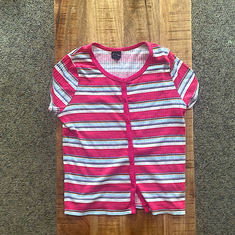 Multi colored short sleeve